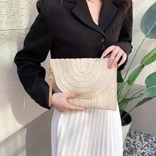 Straw Clutch Bag for Women, Summer Wedding and Bridesmaid Purse