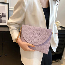 Straw Clutch Bag for Women, Summer Wedding and Bridesmaid Purse