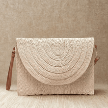 Straw Clutch Bag for Women, Summer Wedding and Bridesmaid Purse