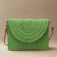 Straw Clutch Bag for Women, Summer Wedding and Bridesmaid Purse