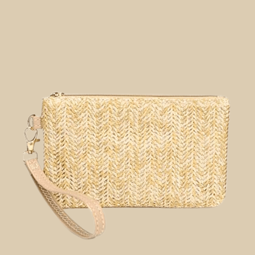 Straw Clutch Bag for Women, Summer Wedding and Bridesmaid Purse