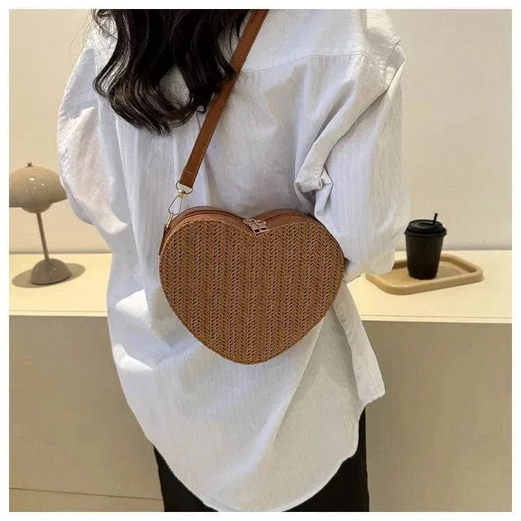 Straw Summer Bag for Women, Natural Summer Vacation Purse