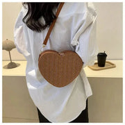 Straw Summer Bag for Women, Natural Summer Vacation Purse in Black, styled as a SheSelects summer accessory