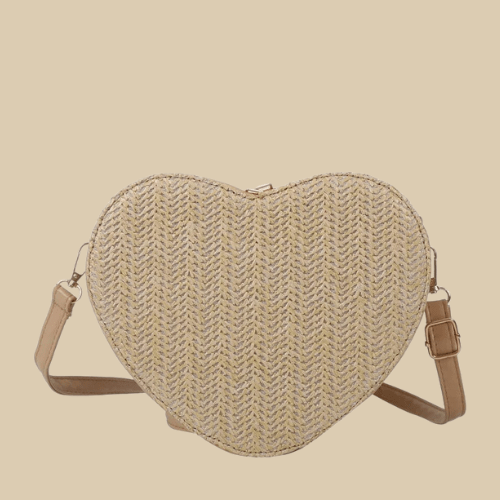 Straw Summer Bag for Women, Natural Summer Vacation Purse in Black, styled as a SheSelects summer accessory
