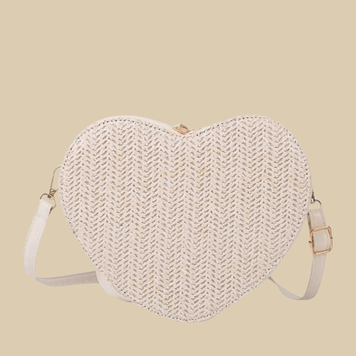 Straw Summer Bag for Women, Natural Summer Vacation Purse in Black, styled as a SheSelects summer accessory