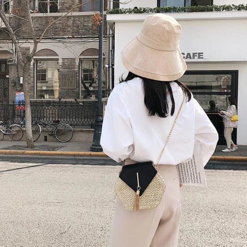 Straw Clutch Bag for Women, Summer Wedding and Bridesmaid Purse