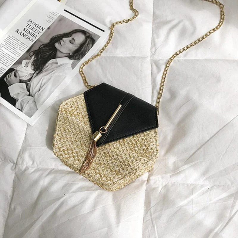 Straw Clutch Bag for Women, Summer Wedding and Bridesmaid Purse in Hot Pink, styled as a SheSelects summer accessory