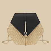 Straw Clutch Bag for Women, Summer Wedding and Bridesmaid Purse in Hot Pink, styled as a SheSelects summer accessory