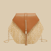 Straw Clutch Bag for Women, Summer Wedding and Bridesmaid Purse in Hot Pink, styled as a SheSelects summer accessory