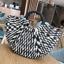 Straw Handbag for Women, Natural Woven Summer Purse