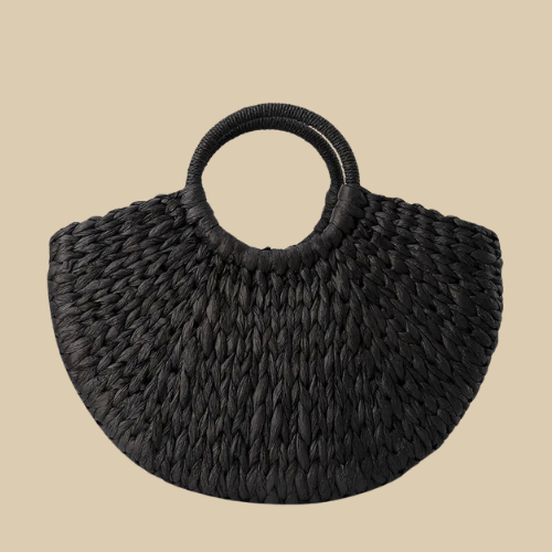 Straw Handbag for Women, Natural Woven Summer Purse