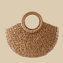 Straw Handbag for Women, Natural Woven Summer Purse