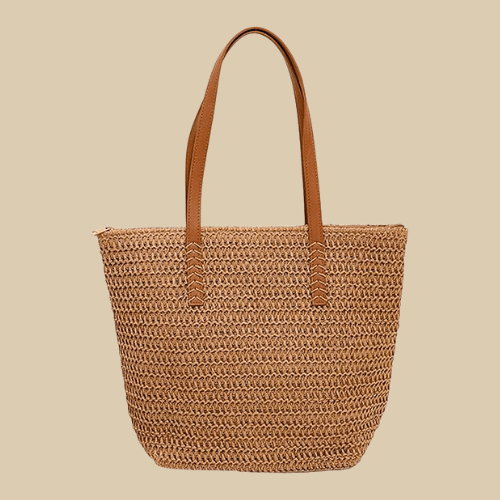 Straw Crossbody Bag for Women, Woven Summer Purse with Easy Strap