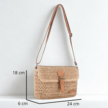Straw Beach Bag for Women, Lightweight Summer Vacation Purse