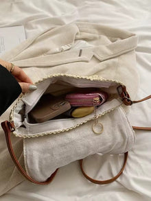 Straw Beach Bag for Women, Lightweight Summer Vacation Purse