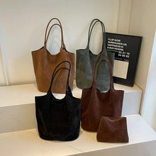 Suede Style Vegan Leather Hobo Bag for Women, Slouchy Everyday Shoulder Purse