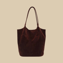 Suede Style Vegan Leather Hobo Bag for Women, Slouchy Everyday Shoulder Purse