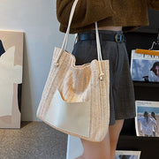 Straw Summer Bag for Women, Natural Summer Vacation Purse, styled as a SheSelects summer accessory