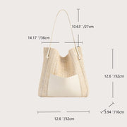 Straw Summer Bag for Women, Natural Summer Vacation Purse, styled as a SheSelects summer accessory