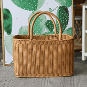 Wicker Summer Bag for Women, Natural Summer Vacation Purse, styled as a SheSelects summer accessory
