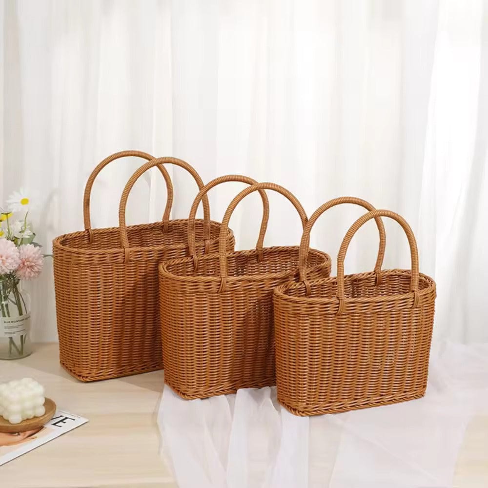 Wicker Summer Bag for Women, Natural Summer Vacation Purse, styled as a SheSelects summer accessory
