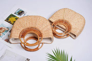 Wicker Summer Bag for Women, Natural Summer Vacation Purse, styled as a SheSelects summer accessory
