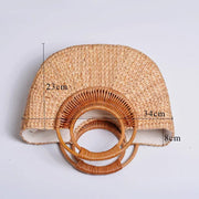 Wicker Summer Bag for Women, Natural Summer Vacation Purse, styled as a SheSelects summer accessory