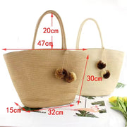 Wicker Beach Bag for Women, Lightweight Summer Vacation Purse in Beige, styled as a SheSelects summer accessory