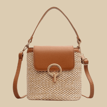 Straw Shoulder Bag for Women, Natural Woven Summer Purse