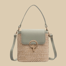 Straw Shoulder Bag for Women, Natural Woven Summer Purse