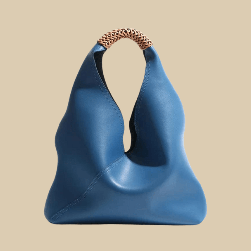 Vegan Leather Tote Bag for Women, Soft Everyday Shoulder Purse in Caramel, styled as a SheSelects summer accessory