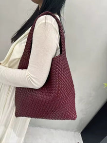 Vegan Leather Tote Bag for Women, Soft Everyday Shoulder Purse