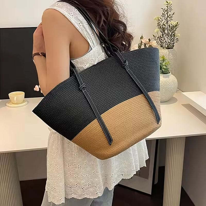 Straw Summer Bag for Women, Natural Summer Vacation Purse